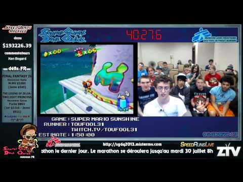 SGDQ 2013 French restream - Super Mario Sunshine (runner: Toufool31 -- comm: Ken Bogard)