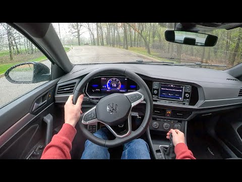 Thumbnail for 2023 Volkswagen Jetta Sport 6MT - Rainy POV Test Drive (Binaural Audio) by GAZ, SEAT, Volkswagen, Car