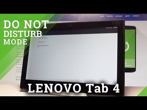 How to Enable Do Not Disturb in LENOVO Tab 4 - Mute Sounds |HardReset.Info