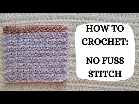 How To Crochet: No Fuss Stitch | Tutorial, DIY, Beginner, Easy, Basic, Lace Crochet, Cute, Pretty 🤗