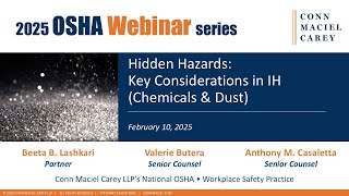 Hidden Hazards: Key Considerations in IH (Chemicals & Dust)