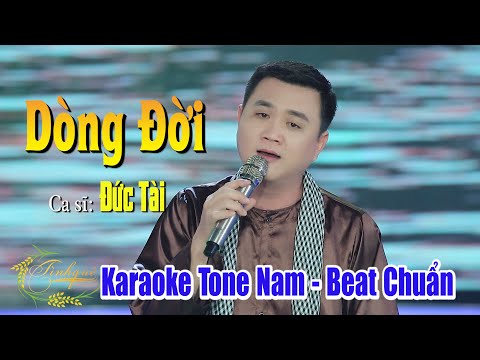 Dòng Đời Karaoke Tone Nam - Đức Tài | Âm Nhạc Tình Quê Karaoke | Karaoke Dòng Đời Tone Nam