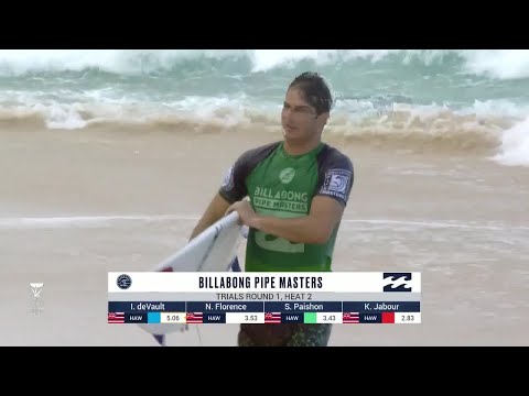 Jabour vs. deVault vs. Florence vs. Florence - Trials R1, H2 - Billabong Pipe Masters 2018