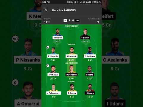 Lanka premium league t20, JK VS GM TEAM