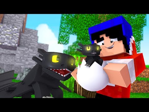 Minecraft : O OVO DE FURIA DA NOITE CHOCOU - COMO TREINAR O SEU DRAGÃO Ep.13 « Nitro »