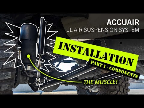 AccuAir 3.5'' Dynamic Lift Kit for Jeep JLU – Part 1: Air Bellows, Shocks & Control Arms Install!