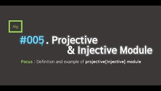 Projective/Injective module