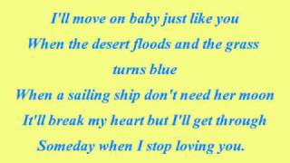 Someday When I Stop Loving You-Carrie Underwood (with lyrics on screen)