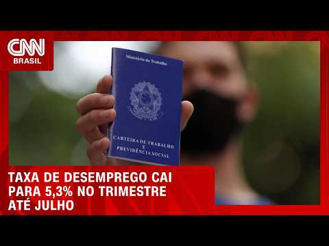 Brasil registra menor taxa de desemprego da série histórica para o período, diz IBGE | LIVE CNN
