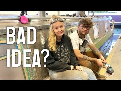 HARDEST WEEK OF OUR LIVES. Painting an 80's NARROWBOAT | BOATLIFE | ECOFLOW DELTA 2