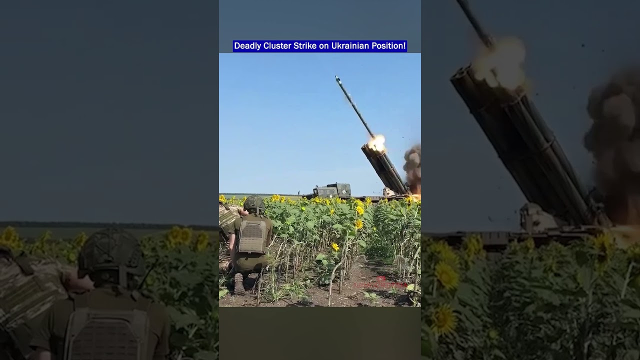 Russian Tornado-S MLRS Fires Devastating Cluster Rockets!