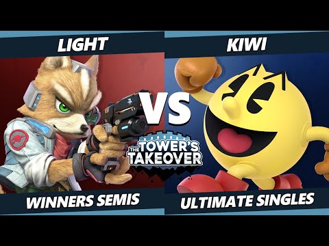 Tower's Takeover 21 Winners Semis - Light (Fox) Vs. Kiwi (Pac-Man) SSBU Ultimate Tournament