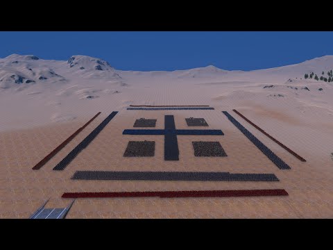 3000 Spartans vs 16000 Medievals & Giants - UEBS