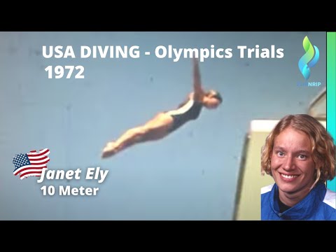 1972 Janet Ely - Women USA Diving 10 Meter Tower Platform - Olympics Trials