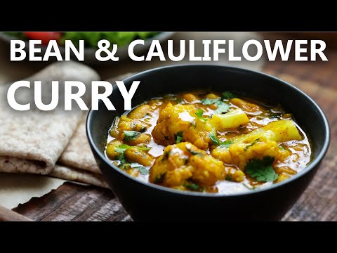 Delicious White Bean Cauliflower Curry 🍲 Natural, Healthy Vegan Curry Recipe!