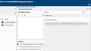MDA V8 – Creating Calculated Signals