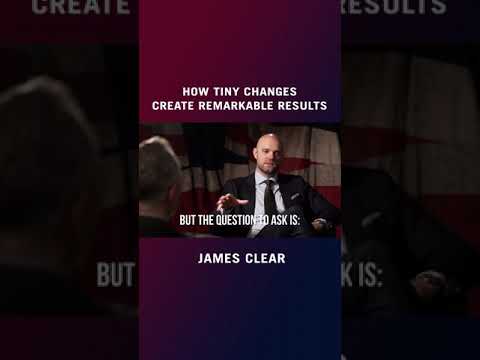 How tiny changes create remarkable results - James Clear #shorts
