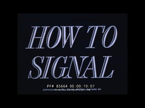 U.S. NAVY SIGNAL CORPS FLAG SEMAPHORE /  BLINKER / MORSE CODE TRAINING FILM  85664 Video