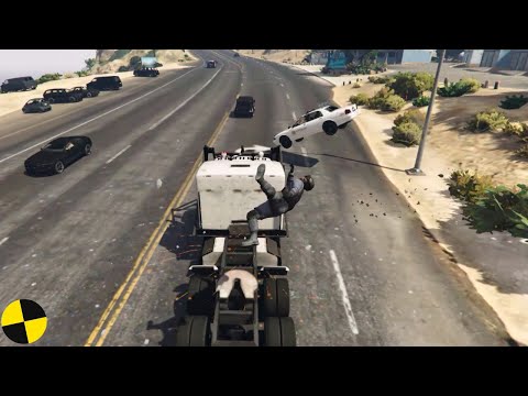 GTA 5 Phantom Wedge Truck Crashes Ep.23 Impact Compilation - Destruction | Crashstation