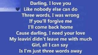 Keith Harling - Three Words Away ( + lyrics 1998)