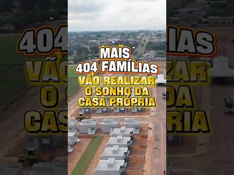 O GovMT vai garantir a construção de 404 casas populares em Nova Marilândia