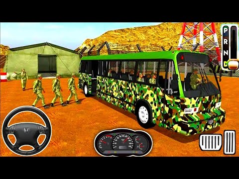 Off-Road Us Army Bus Driving Simulator Game | Android GamePlay