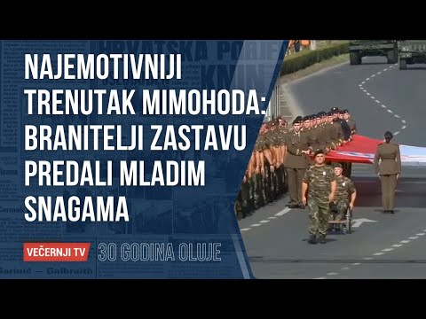 'Kadeti, preuzmite zastavu Republike Hrvatske': Pogledajte najemotivniji trenutak mimohoda