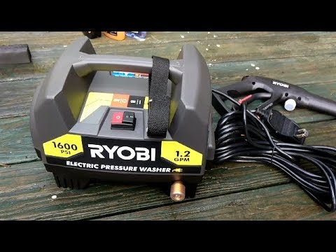 Ryobi 1,600-PSI 1.2-GPM Electric Pressure Washer Review and Unboxing Video