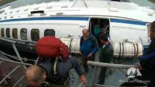 preview picture of video 'Hydrofoil Kometa, Bateau de ligne au lac Baïkal'