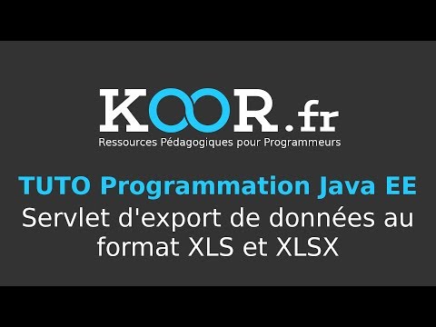TUTO Java EE Servlet d export de données au format XLS et XLSX Apache POI