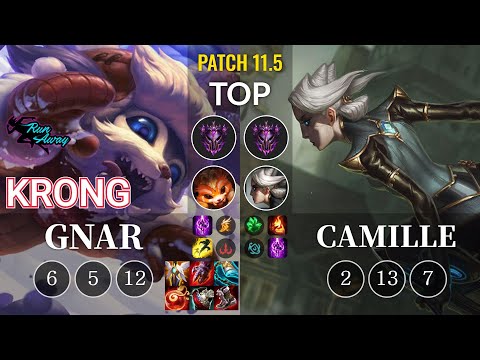 RNW KronG Gnar vs Camille Top - KR Patch 11.5