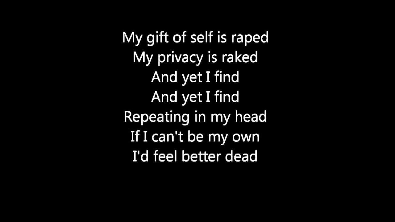 Alice in Chains- Nutshell (lyrics)