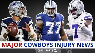 Cowboys Injury News On Tyron Smith, Trevon Diggs, Dak Prescott, Michael Gallup And Jabril Cox