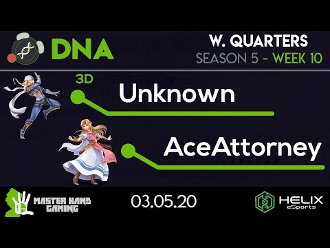 DNA S5:W10 - 3D | Unknown (Sheik) Vs. AceAttorney (Zelda) - W Quarterfinals