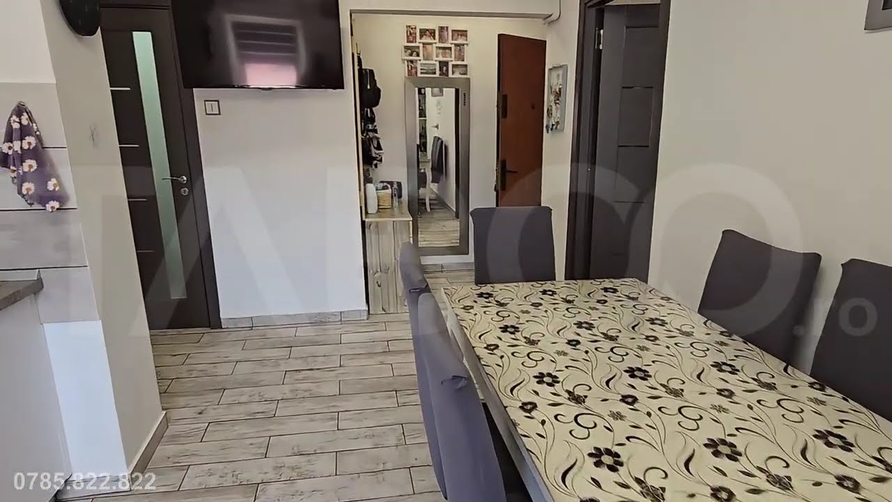 Apartament 3 camere mobilat 2 bai balcon pivnita Mihai Viteazul Sibiu - Video