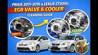 Prius 2011–2015 & Lexus CT200h | EGR Valve & Cooler Cleaning Guide