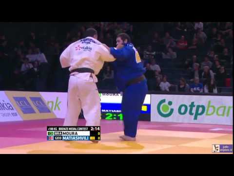 Judo 2016 Grand Slam Paris: Moura (BRA) - Matiashvili (GEO) [+100kg] bronze