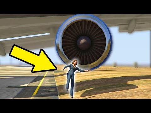 GTA 5 - CAN YOU SAVE MOLLY FROM THE PLANE ENGINE? (Crazy)