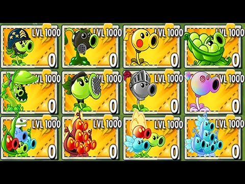 All PEA Level 1000 Attack Big Wave Beach Final Boss in Plants vs Zombies 2