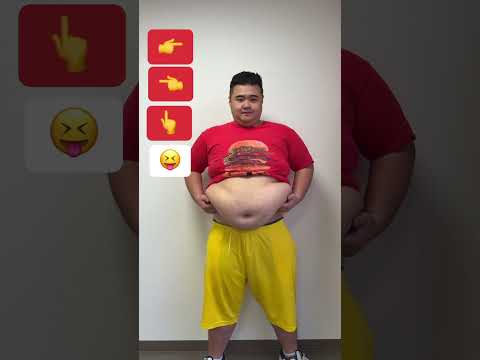 【TikTok100万再生】120Kgデブのお腹でわんぱくダンス