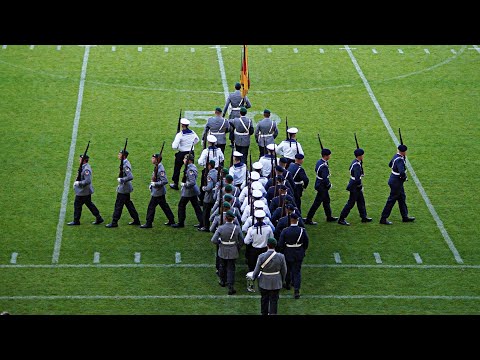 Bundeswehr: Drillshow 3./Wachbataillon American Football Rhein Fire vs. Frankfurt Galaxy 04.06.2023