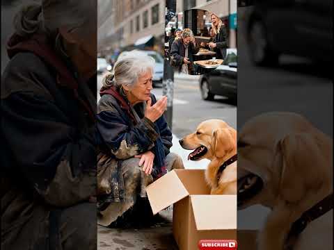 Grandma was humiliated, and the golden retriever made the woman pay for it.#dog #story  #puppy