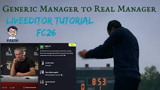 Change Generic Manager to Real Manager | Live Editor Tutorial FC26