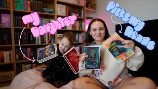 my daughter controls the books i read for a week! 🫶🏼✨ | non-spoiler reading vlog!