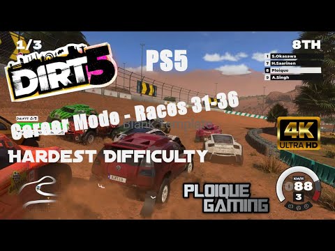 Dirt 5 PS5 Hardest Difficulty - Races 31 to 36