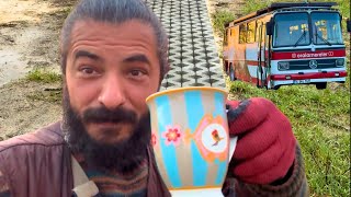 WE ARE LAYING GRASS PAVING STONES - CONSTRUCTION OF A LIFE PARK.