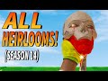 ALL HEIRLOOMS COMPARED! - Hidden Heirloom Secrets, Quips, Animations (Apex Legends & Loba)
