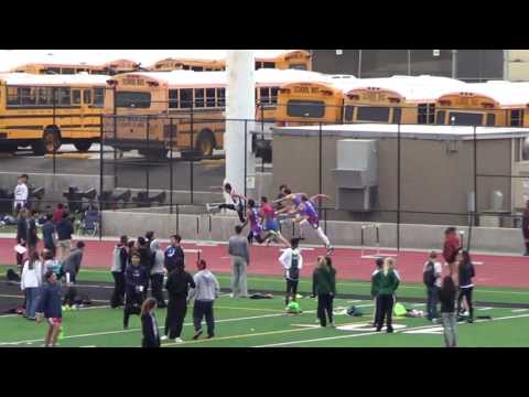 VarB 300m Hurdles at Sunset Finals 5-5-17 - Los Alamitos Boys