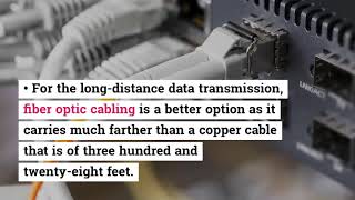 What is the Role of Fiber Optic Cabling?