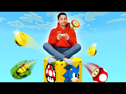 I SURVIVED 24 HOURS IN MINECRAFT GAME BLOCK!!